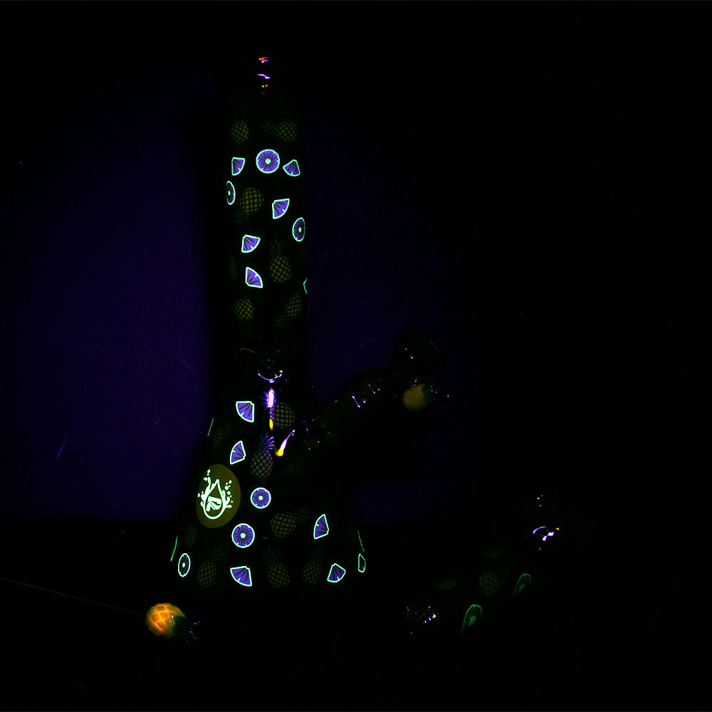 Pulsar Fruit Series Herb Pipe Duo | Pineapple Express | Glow In The Dark