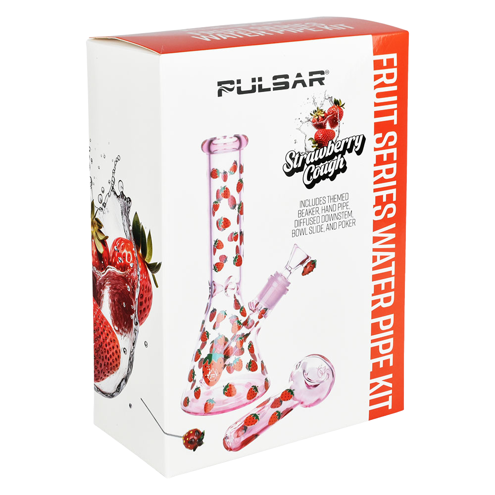 Pulsar Fruit Series Herb Pipe Duo | Strawberry Cough | Packaging