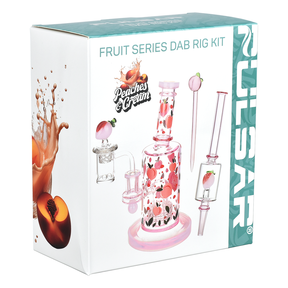 Pulsar Fruit Series Wax Pipe Duo | Peaches & Cream | Gift Box Packaging