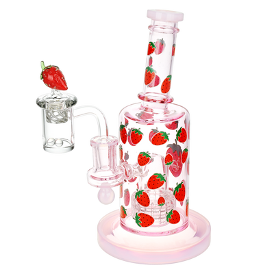 Pulsar Fruit Series Wax Pipe Duo | Strawberry Cough | Dab Rig | Front View