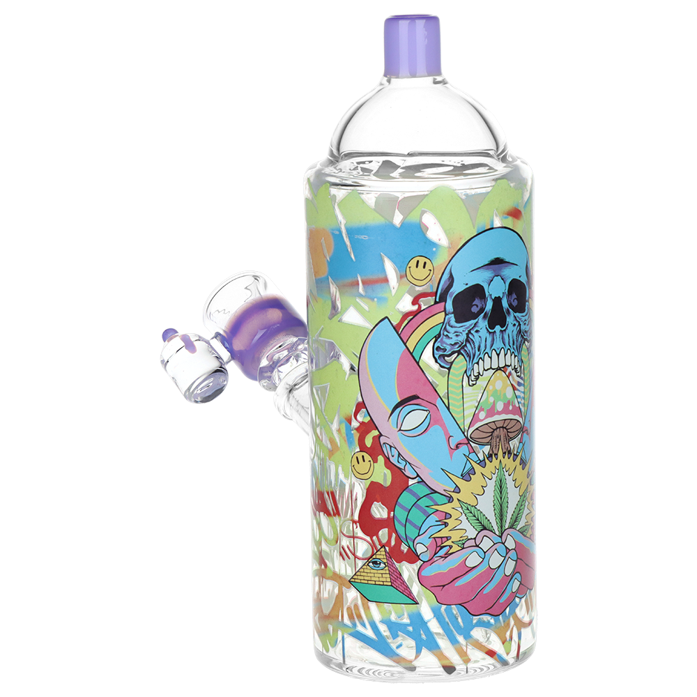 Pulsar Graffiti Series Spray Paint Herb Pipe Duo | Source of Life Design | Bong