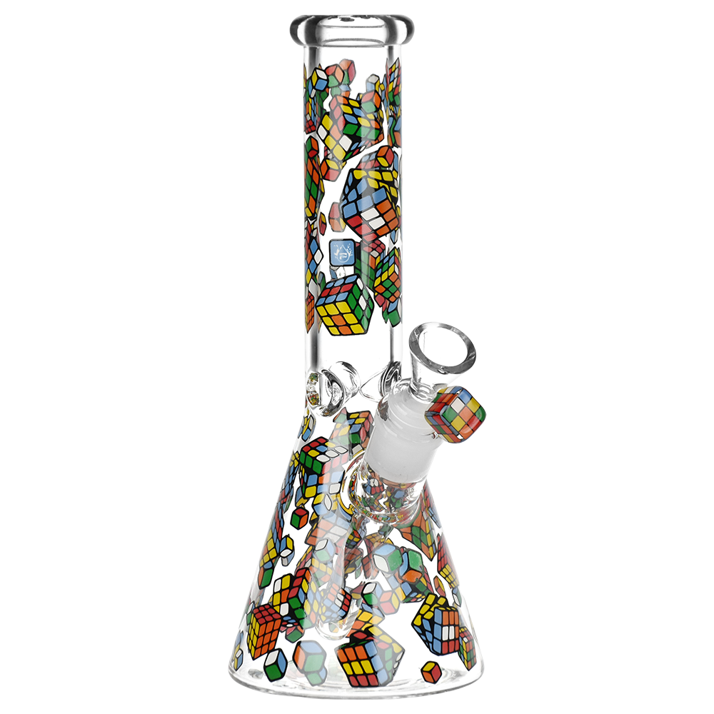 Pulsar Greatest Hits Series Herb Pipe Duo | Cubez | Beaker Bong Front View