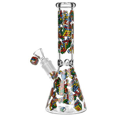Pulsar Greatest Hits Series Herb Pipe Duo | Cubez | Beaker Bong Back View