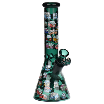 Pulsar Greatest Hits Series Herb Pipe Duo | V-Dubz | Beaker Bong Front View