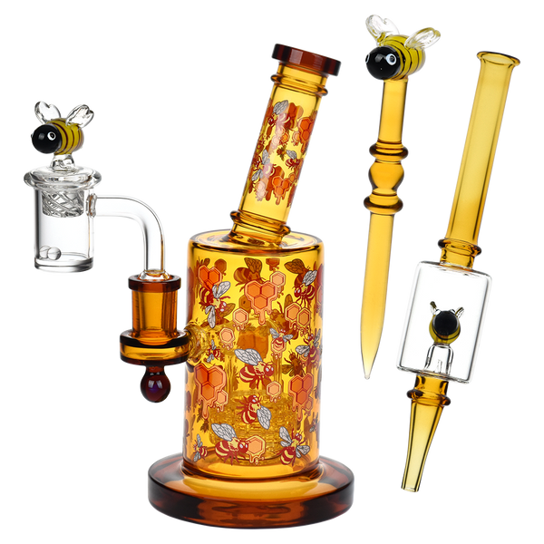 Beez Dab Rig & Vapor Straw Duo | Pulsar Glass Greatest Hits Series