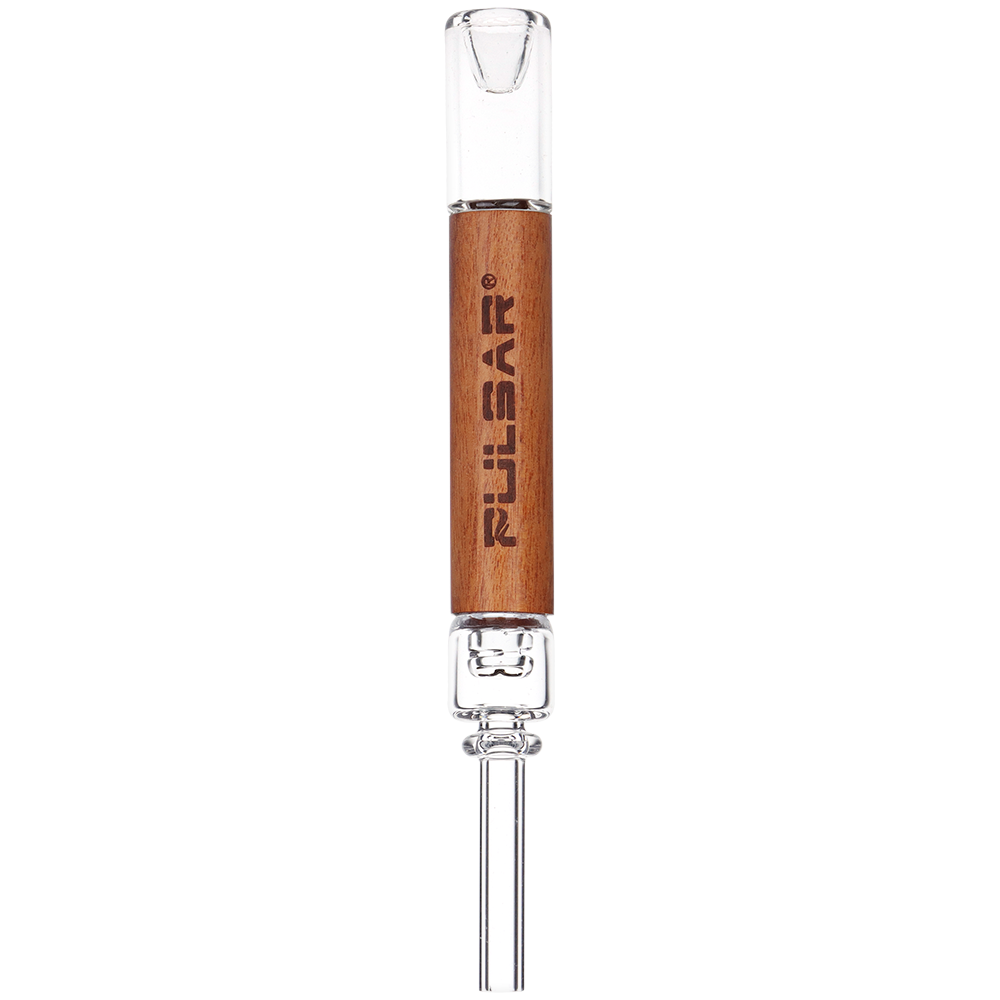 Pulsar Grove Quartz & Rosewood Dab Straw | Front View