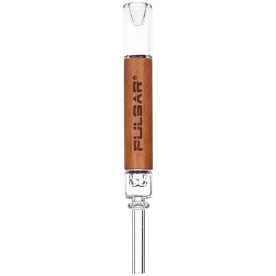 Pulsar Grove Quartz & Rosewood Dab Straw | Front View
