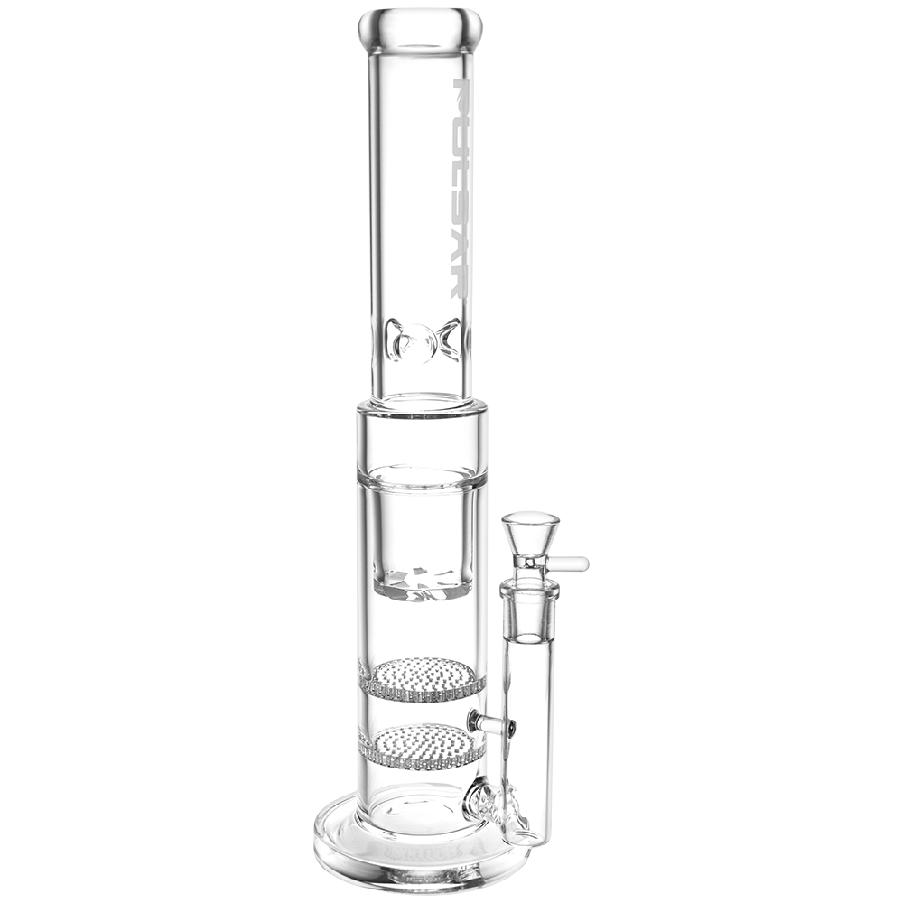 Pulsar Halcyon Honeycomb Turbine Bong | Clear