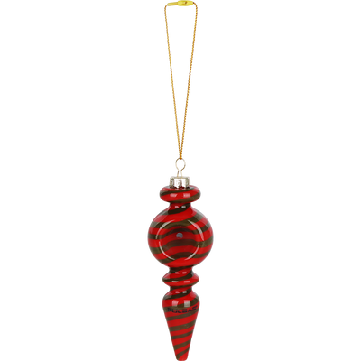 Pulsar Hangable Ornament Hand Pipe | Red Green