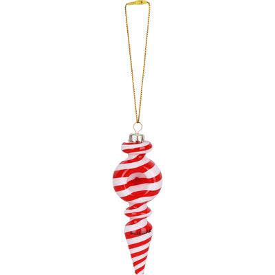 Pulsar Hangable Ornament Hand Pipe | Red White