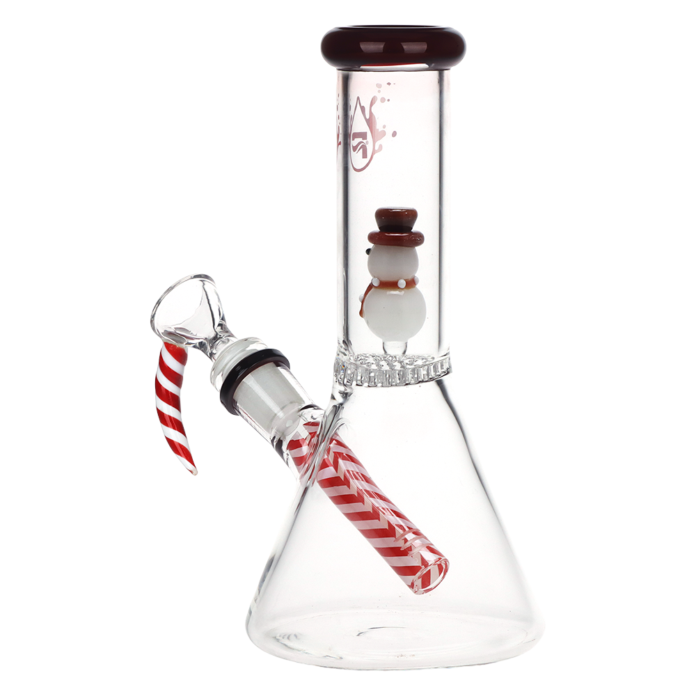 Pulsar Happy Snowman Beaker Bong | Back View