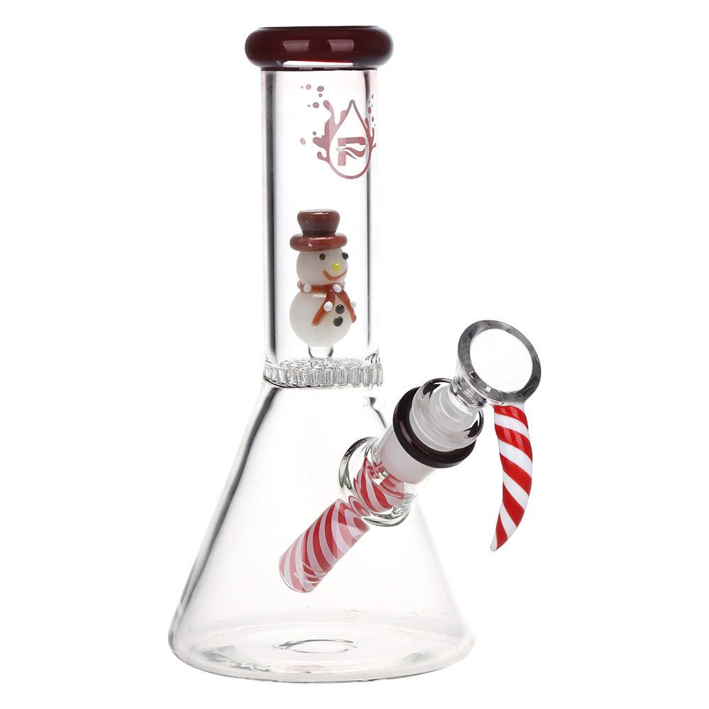 Pulsar Happy Snowman Beaker Bong | Front View