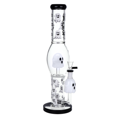 Pulsar Haunted Ghosts Tube Bong | Front View