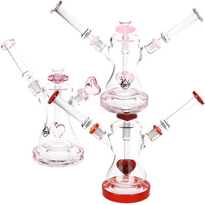 Pulsar Heart Hookup Dual Neck Bong | Group