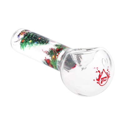 Pulsar Ho-Ho-Holiday Beaker Herb Pipe Duo | Spoon Pipe Front View