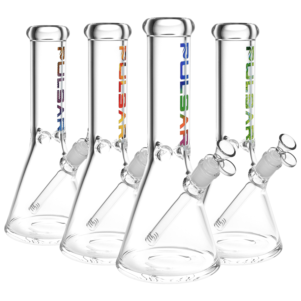 Pulsar Illustrated Logo Beaker Bong | Medium Size | Group