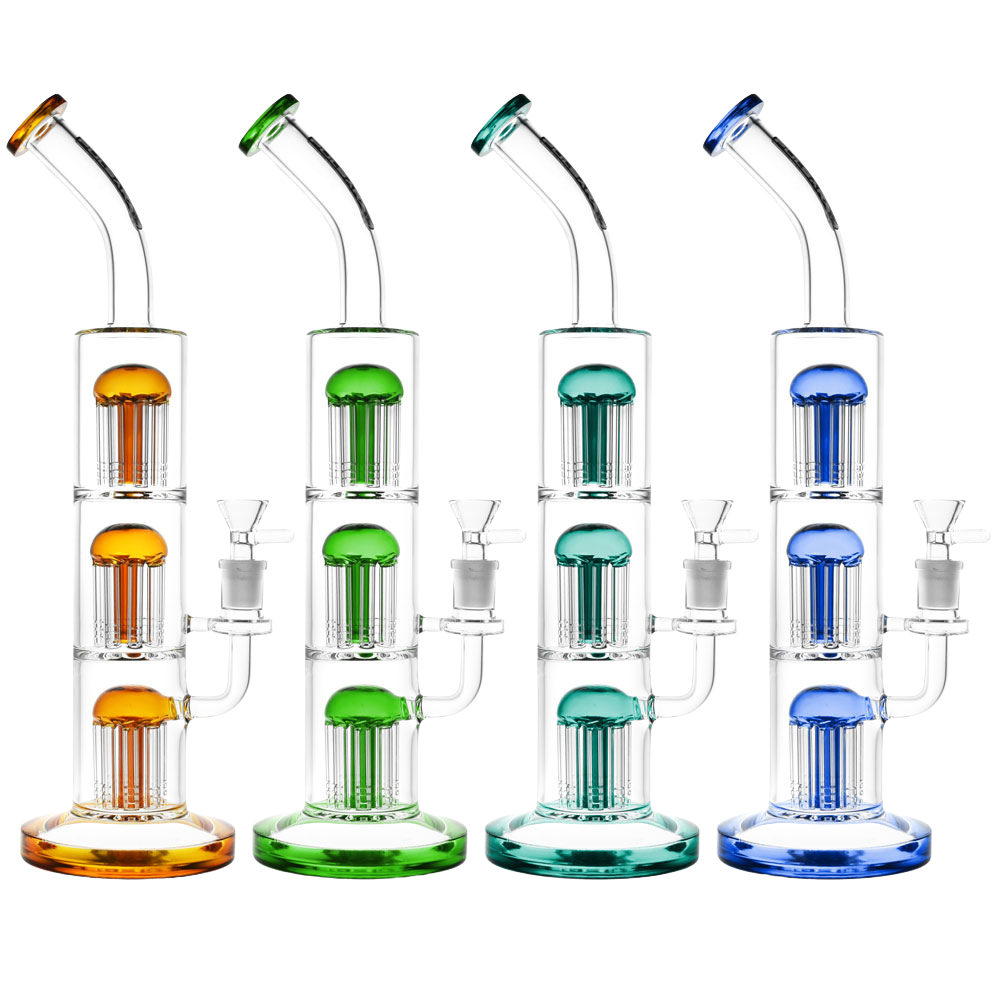 Pulsar Jellyfish Swarm Triple Perc Bong | Group