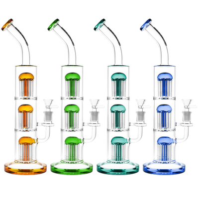 Pulsar Jellyfish Swarm Triple Perc Bong | Group