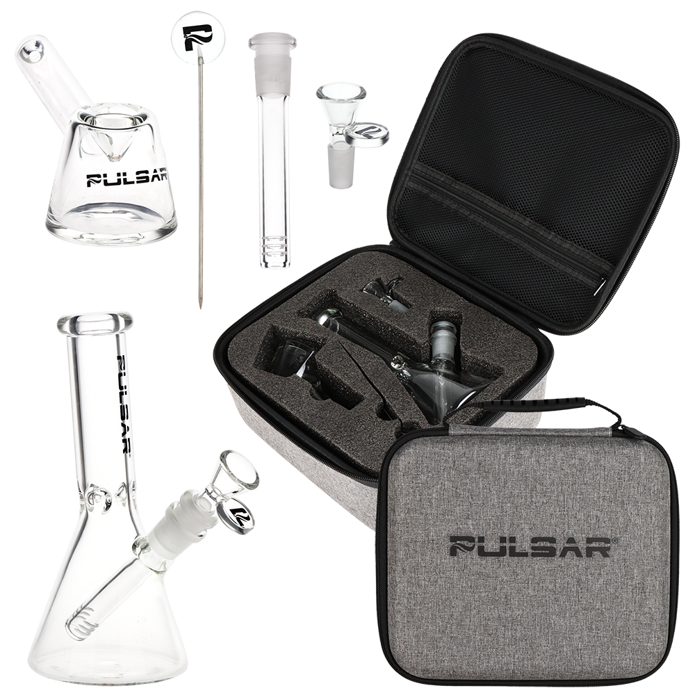 Pulsar Laid Back Beaker Pipe Duo Travel Kit | Contents