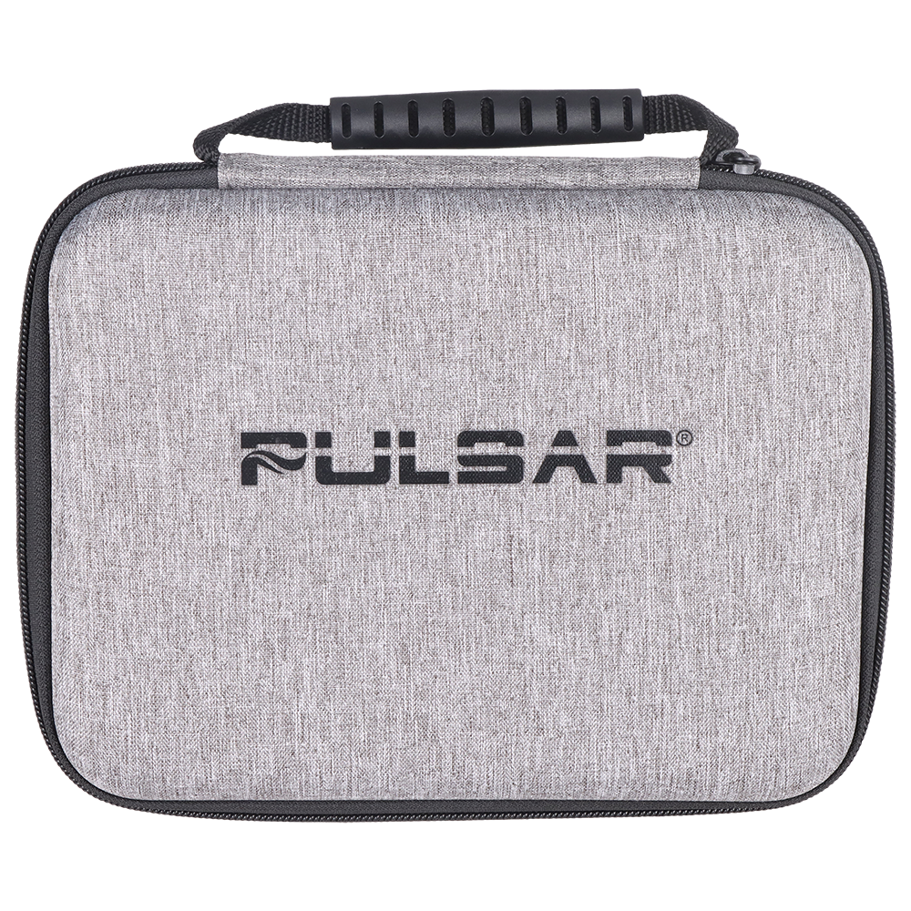 Pulsar Laid Back Dab Rig Set Travel Kit | Zippered Case | Front View