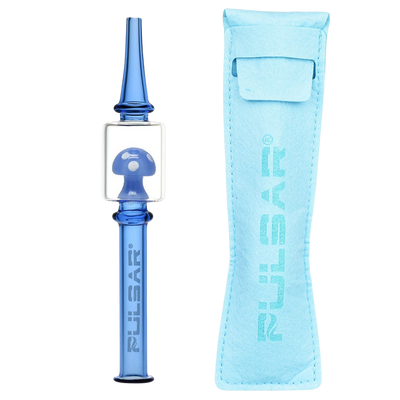 Pulsar Magic Mushroom Dab Straw | Blue