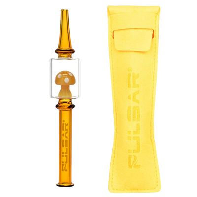 Pulsar Magic Mushroom Dab Straw | Yellow