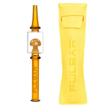 Pulsar Magic Mushroom Dab Straw | Yellow