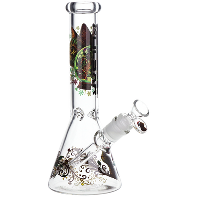 Pulsar Meowy Christmas Beaker Bong | Front View