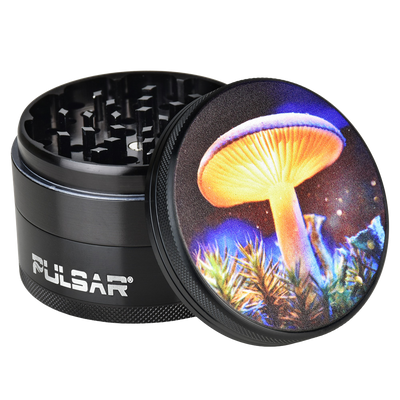 Pulsar Metal Herb Grinder | Mystical Mushroom