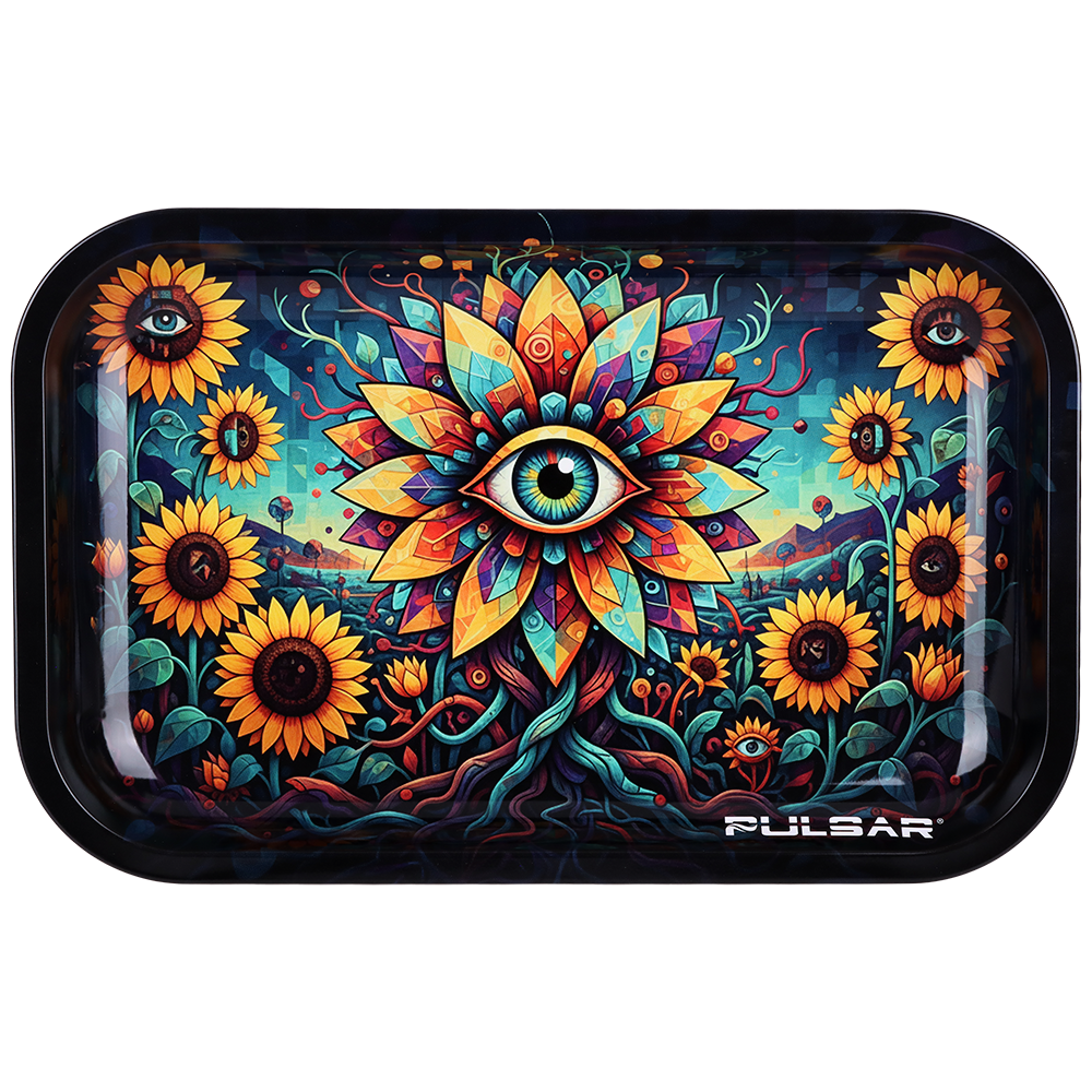 Pulsar Metal Rolling Tray | Eyes of the Sunflower