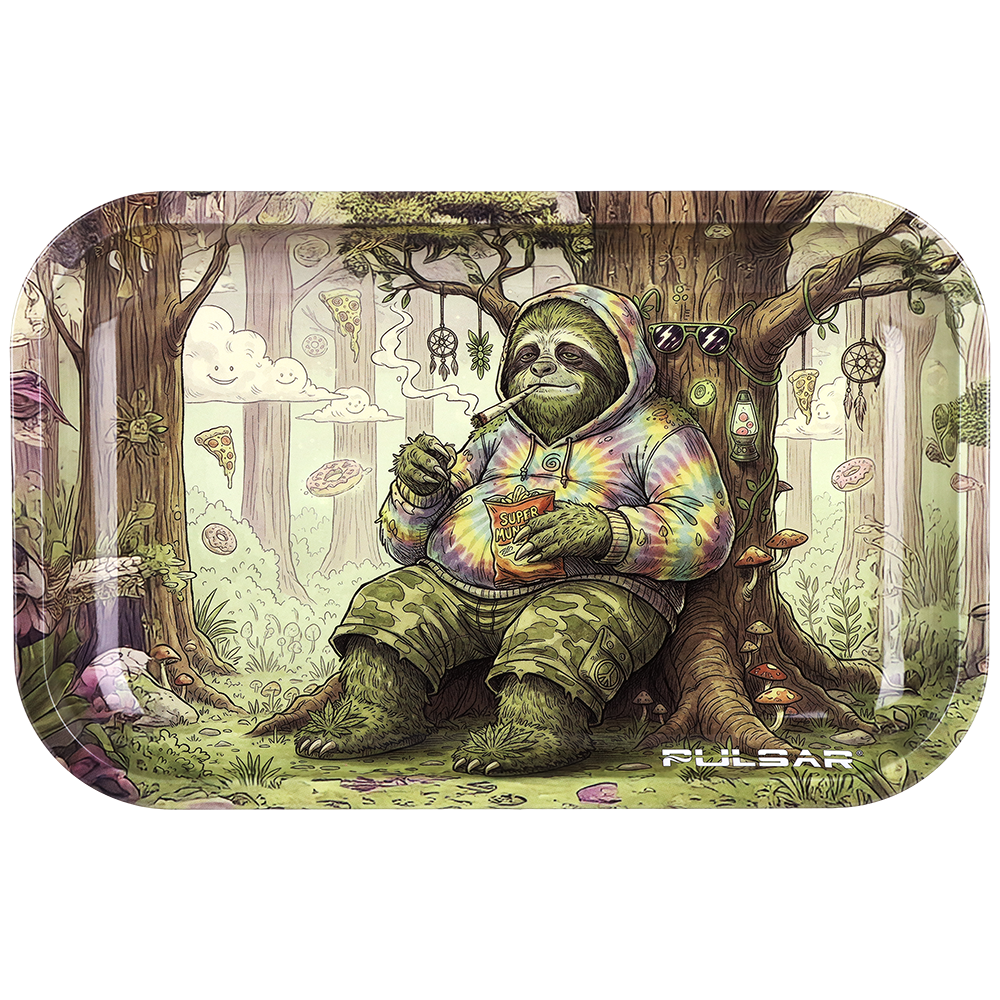 Pulsar Metal Rolling Tray | Sasquatch Sloth
