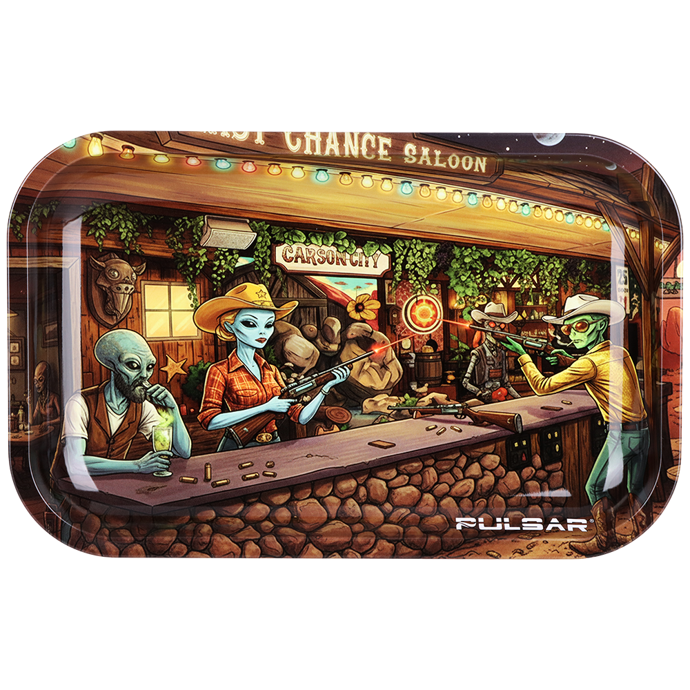 Pulsar Metal Rolling Tray | Western Aliens