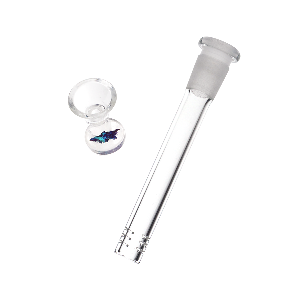 Pulsar Metallic Mountains Beaker Bong | Downstem & Herb Slide