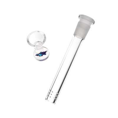 Pulsar Metallic Mountains Beaker Bong | Downstem & Herb Slide