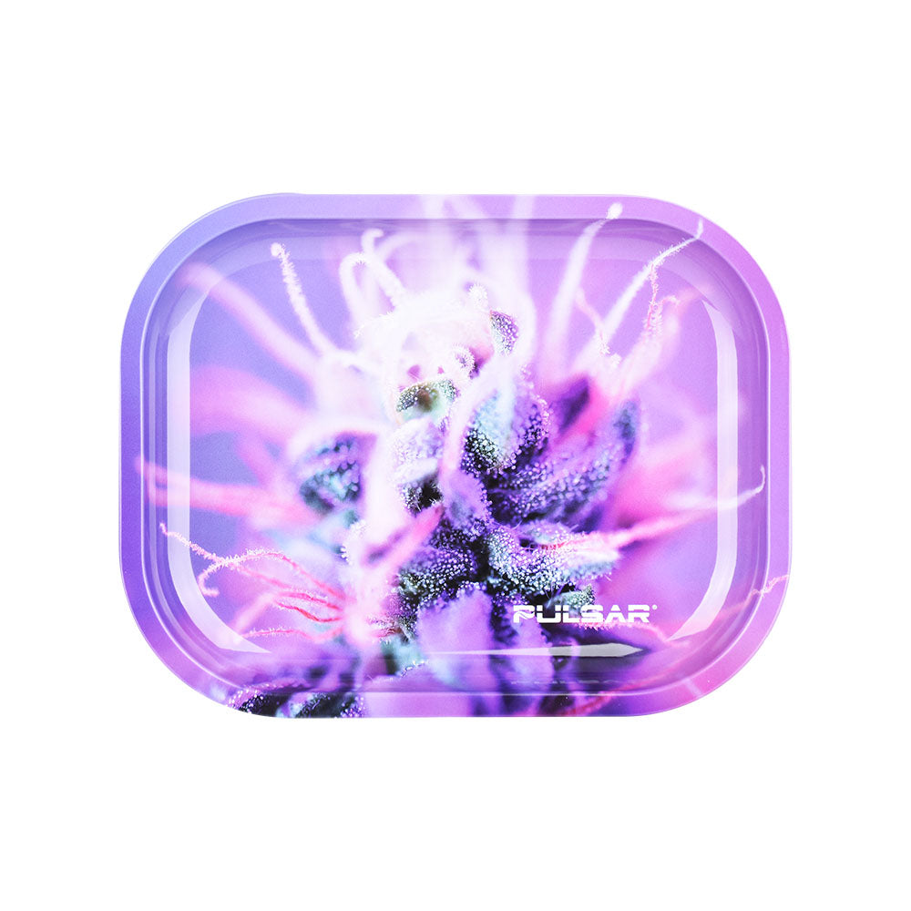 Pulsar Mini Metal Rolling Tray | Flowering Herb