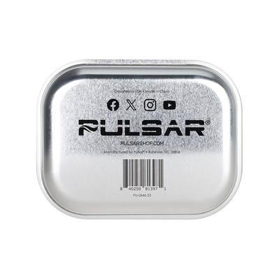 Pulsar Mini Metal Rolling Tray | Astro Surfer | Back View