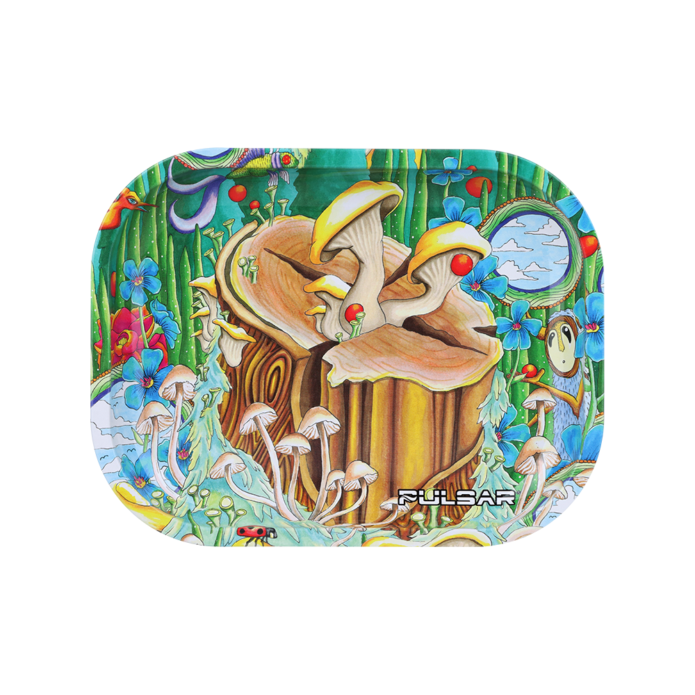 Pulsar Mini Metal Rolling Tray | Where Love Is Alive | Front View