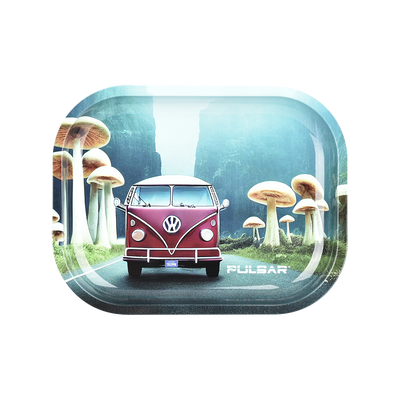 Pulsar Mini Metal Rolling Tray | Camper Van Shroom Trip
