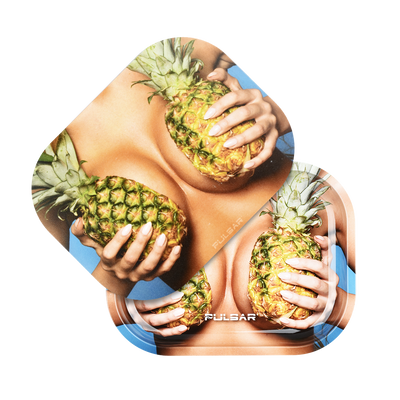 Pulsar Mini Metal Rolling Tray & Lid | Pineapples