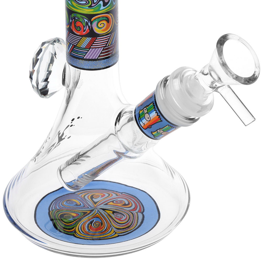Pulsar Mosaic Bart Beaker Bong | Base Decoration Close View