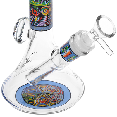 Pulsar Mosaic Bart Beaker Bong | Base Decoration Close View