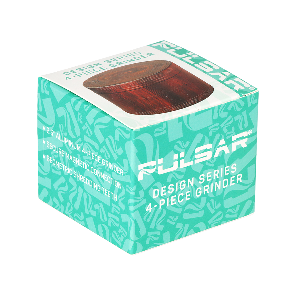 Pulsar OBJEX Series Grinder | Wood Grain | Packaging