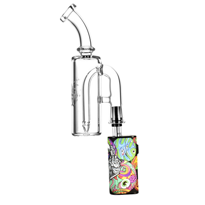 Pulsar Petite Pocket Cart Rig Bubbler | View with Vaporizer