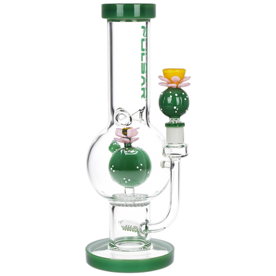 Pulsar Peyote Bloom Bubble Bong | Front View