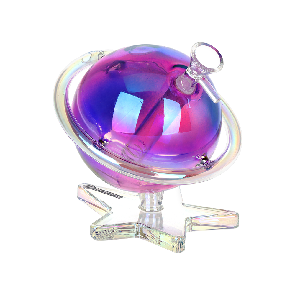 Pulsar Planetary Ring Electroplated Bong | Front View