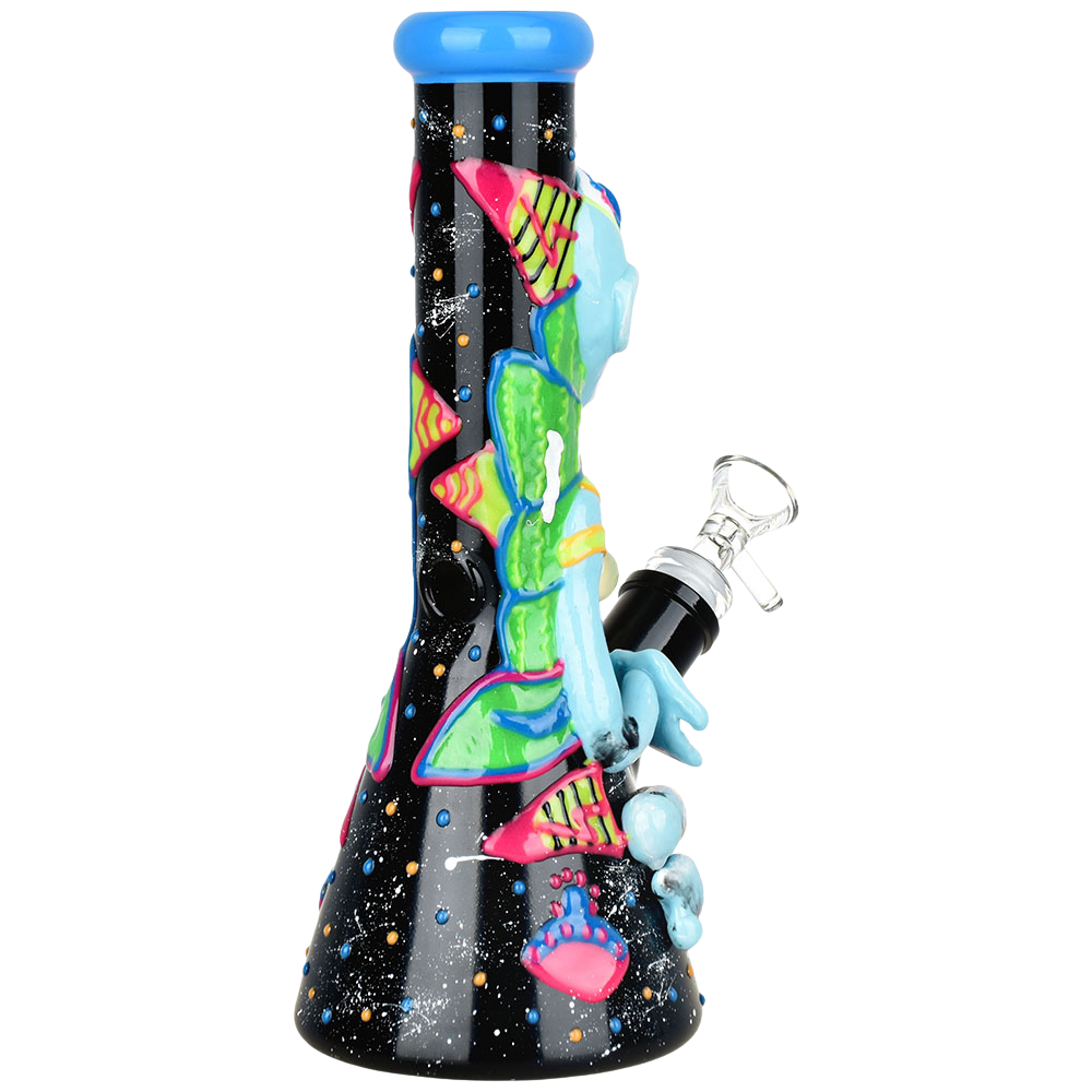 Pulsar Psychedelic Alien Beaker Bong | Back View