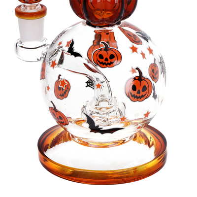 Pulsar Pumpkin Party Bubble Bong | Circ Perc Close View