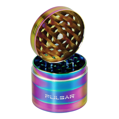 Pulsar Rainbow Anodized Grinder | 4pc | 2.2" | Open View