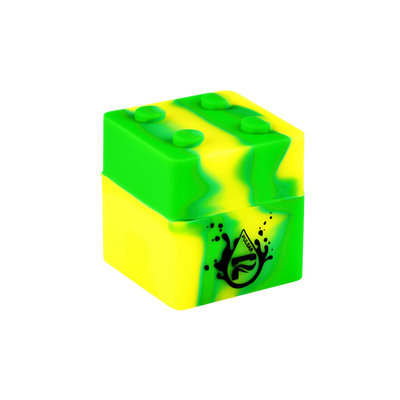 Pulsar RIP Series Block Silicone Container | Green Yellow