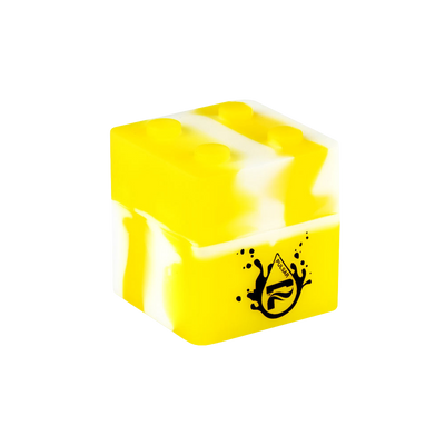 Pulsar RIP Series Block Silicone Container | Yellow White